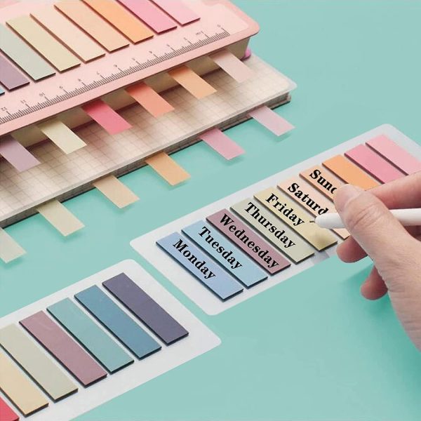 Tabs 800Pcs Sticky Index Tabs Page Markers,Writable and Transparent Sticky Notes Page Tabs Book Markers Label Stickers Index Tabs for Page Marking Classify File (800 pcs Book tabs) - Image 4