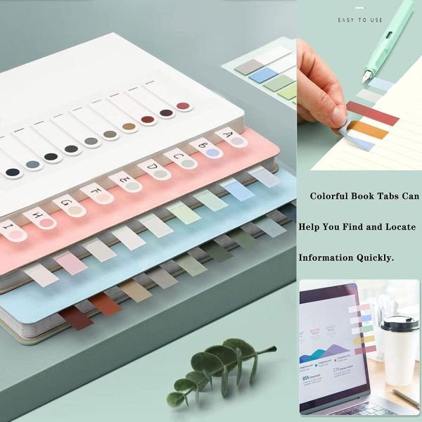 Tabs 800Pcs Sticky Index Tabs Page Markers,Writable and Transparent Sticky Notes Page Tabs Book Markers Label Stickers Index Tabs for Page Marking Classify File (800 pcs Book tabs) - Image 6