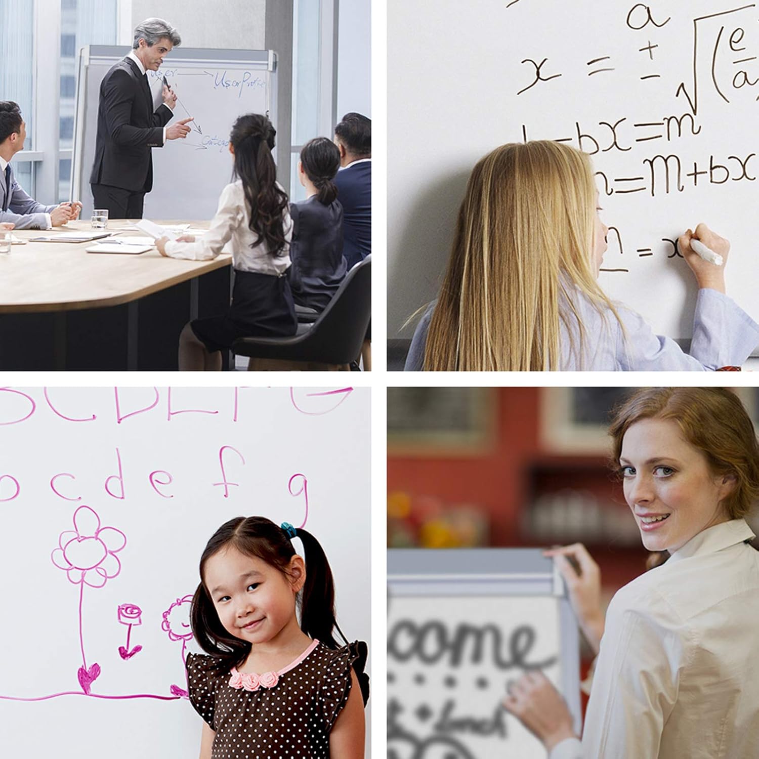 maxtek Easel White Board - Magnetic Tripod Whiteboard Portable Dry Erase Board 36 x 24 inches Flipchart Easel Board Height Adjustable, 3' x 2' Portable White Board - Image 6