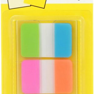 Tabs, 1 in Solid, Aqua, Yellow, Pink, Red, Green, Orange, 6/Color, 36/Dispenser (686-ALOPRYT)